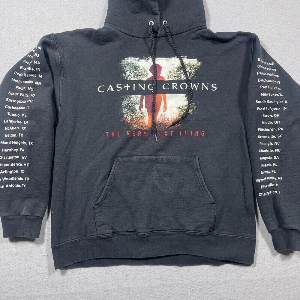 Casting Crowns Hoodie Small Christian Rock Band The Very‎ Next Thing 2016 Tour - Picture 2 of 12